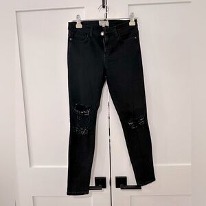 Current / Elliott Distressed Stiletto Jeans
